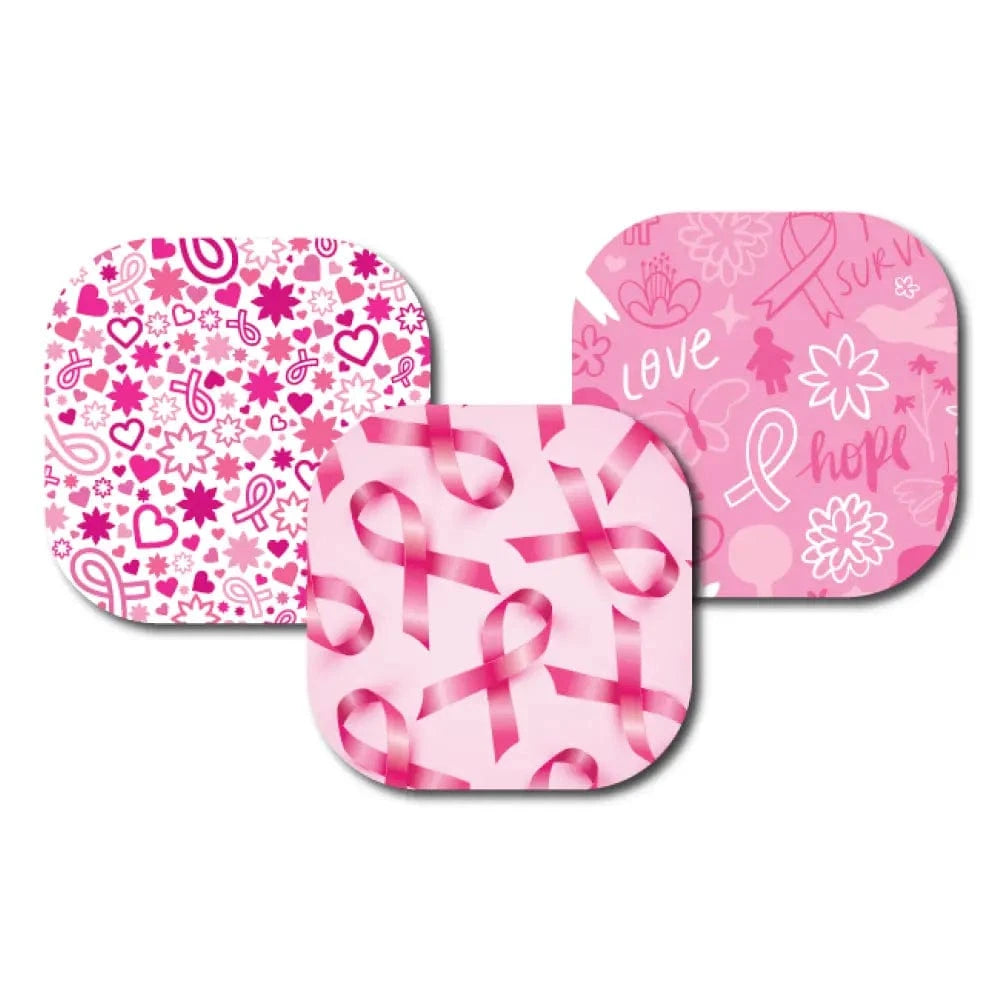 3-Pack (Set of 3 Patches) / G7-Coverup Breast Cancer Awareness Variety Pack - Dexcom G7 and Stelo Cover-up