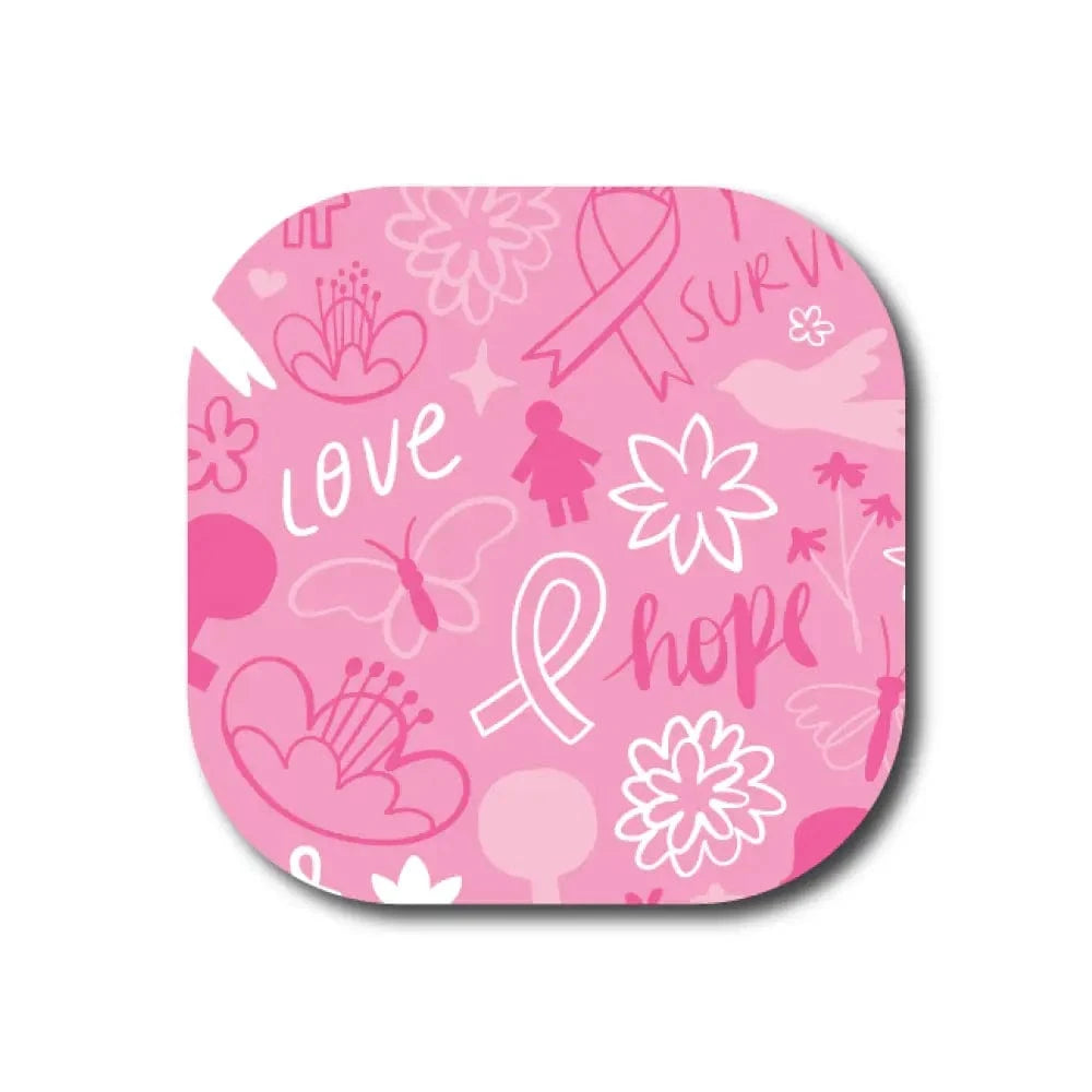 Single Patch / G7 Cover-up Breast Cancer Hope and Love - Dexcom G7 and Stelo Cover-up