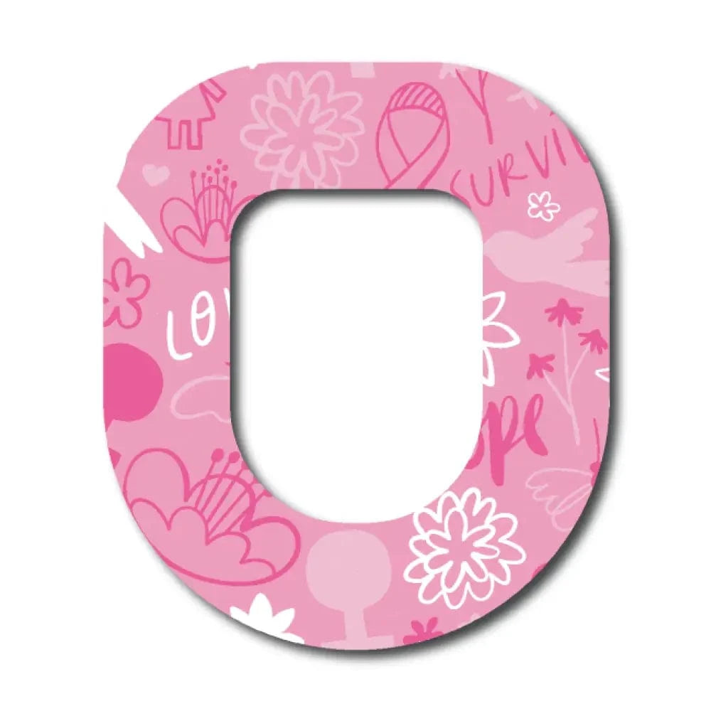 Single Patch / Omnipod Breast Cancer Hope and Love - Omnipod