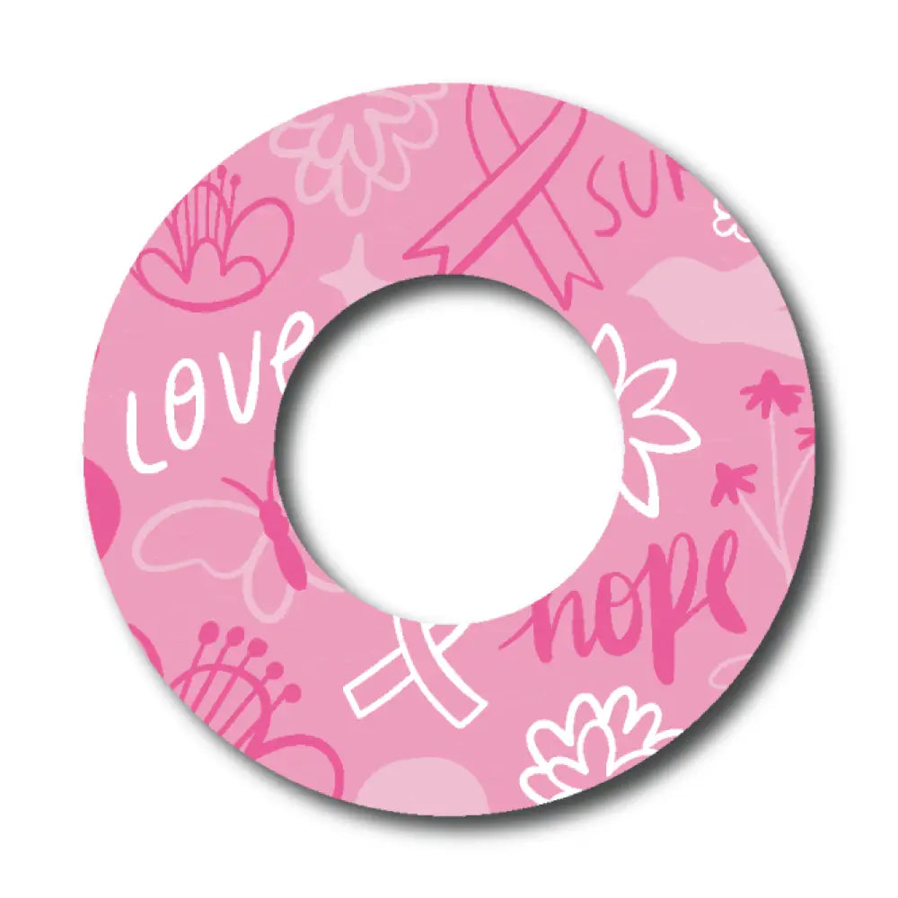 Breast Cancer Hope And Love - Libre 2 Single Patch