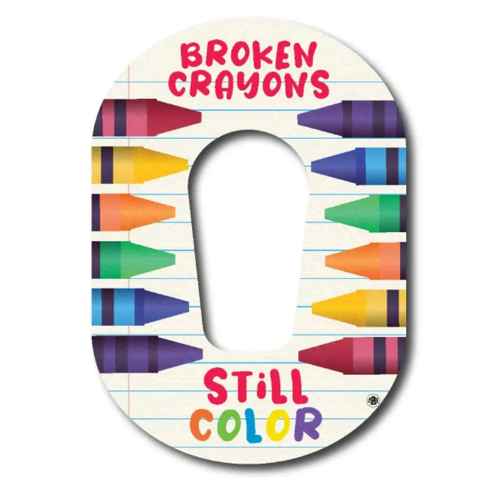 Single Patch / G6 Broken Crayons - Dexcom G6