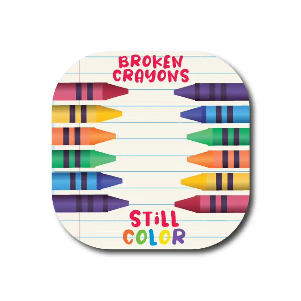 Broken Crayons - Dexcom G7 and Stelo Cover-up Single Patch / G7-Coverup