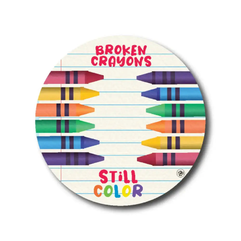 Broken Crayons - Libre 3 Single Patch