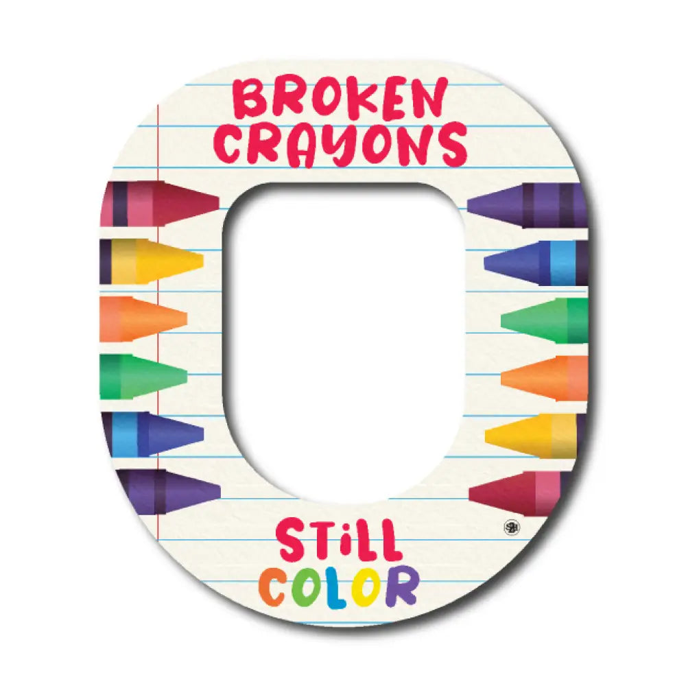 Broken Crayons - Omnipod Single Patch