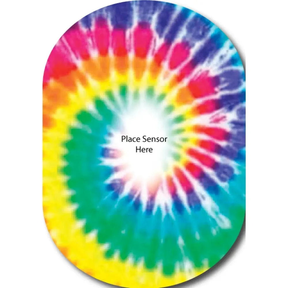 Single Patch / G6 Bulls Eye Tie Dye Underlay Patch for Sensitive Skin - Dexcom