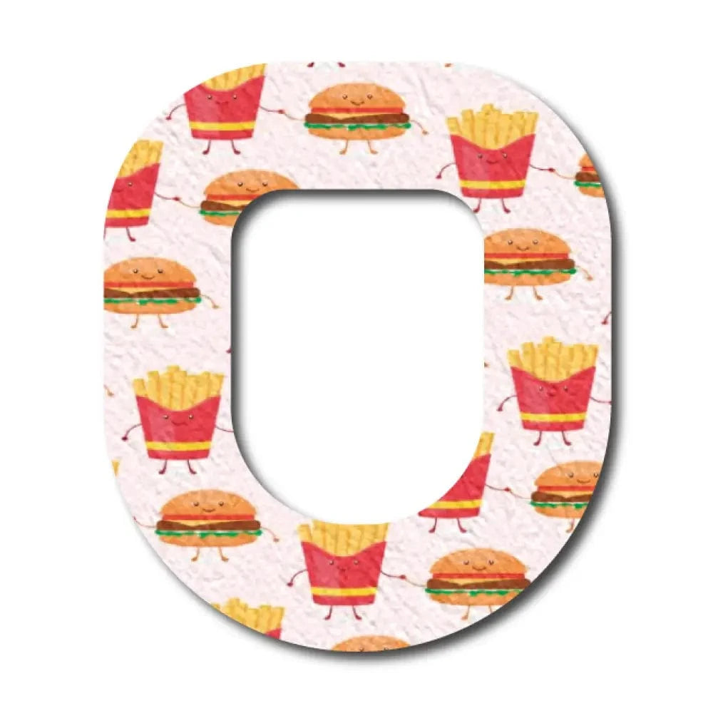 Single Patch / Omnipod Burgers-n-fries - Omnipod