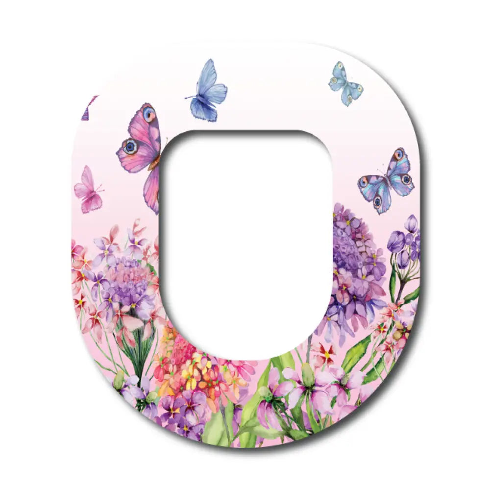 Butterfly Blossom - Omnipod Single Patch