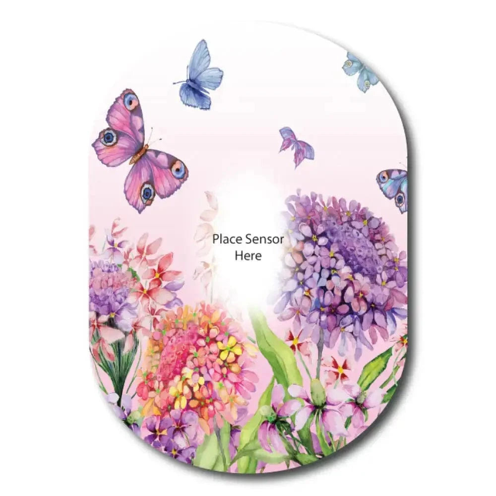 Single Patch / G6 Butterfly Blossom Underlay Patch for Sensitive Skin - Dexcom G6