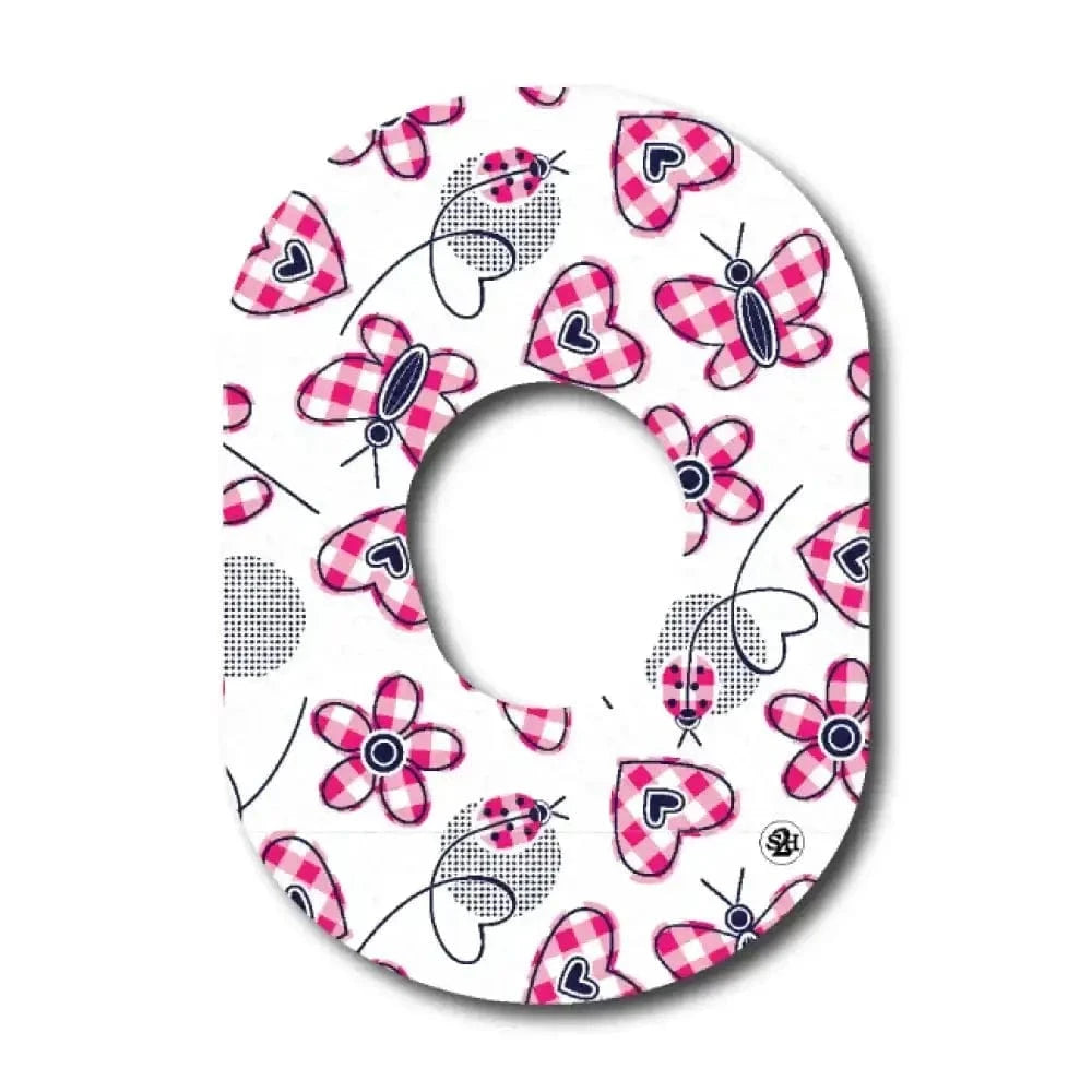 Single Patch / G7 Butterfly Kisses - Dexcom G7 and Stelo