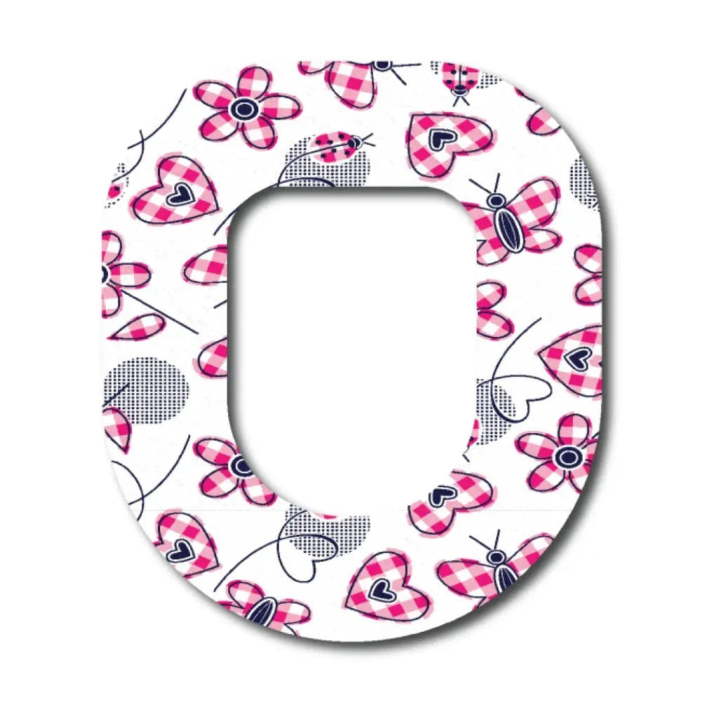 Single Patch / Omnipod Butterfly Kisses - Omnipod