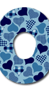 Single Patch / G7 Calming Hearts - Blue - Dexcom G7 and Stelo