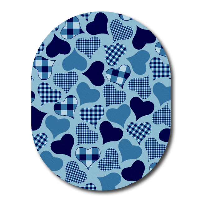Single Patch / Guardian Calming Hearts - Blue - Guardian