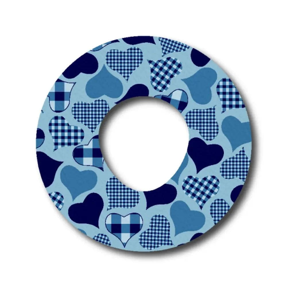 Single Patch / Infusion Set Calming Hearts - Blue - Infusion Set