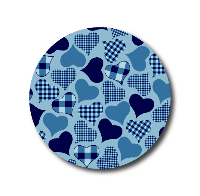 Single Patch / Libre 3 Calming Hearts - Blue - Libre 3