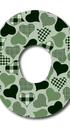 Single Patch / G7 Calming Hearts - Green - Dexcom G7 and Stelo