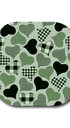 Single Patch / G7 Cover-up Calming Hearts - Green - Dexcom G7 and Stelo Cover-up