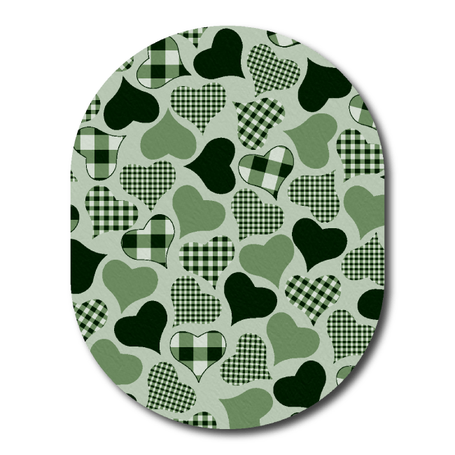 Single Patch / Guardian Calming Hearts - Green - Guardian