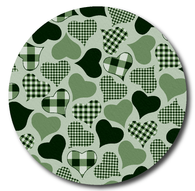 Single Patch / Libre 2 Cover-up Calming Hearts - Green - Liber 2 Cover-up