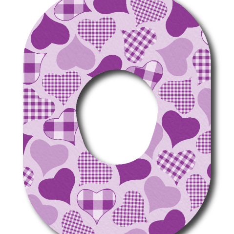 Single Patch / G7 Calming Hearts - Pink - Dexcom G7 and Stelo