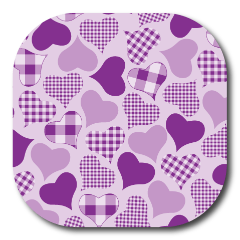 Single Patch / G7 Cover-up Calming Hearts - Pink - Dexcom G7 and Stelo Cover-up