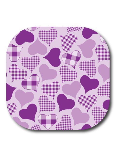 Single Patch / G7 Cover-up Calming Hearts - Pink - Dexcom G7 and Stelo Cover-up