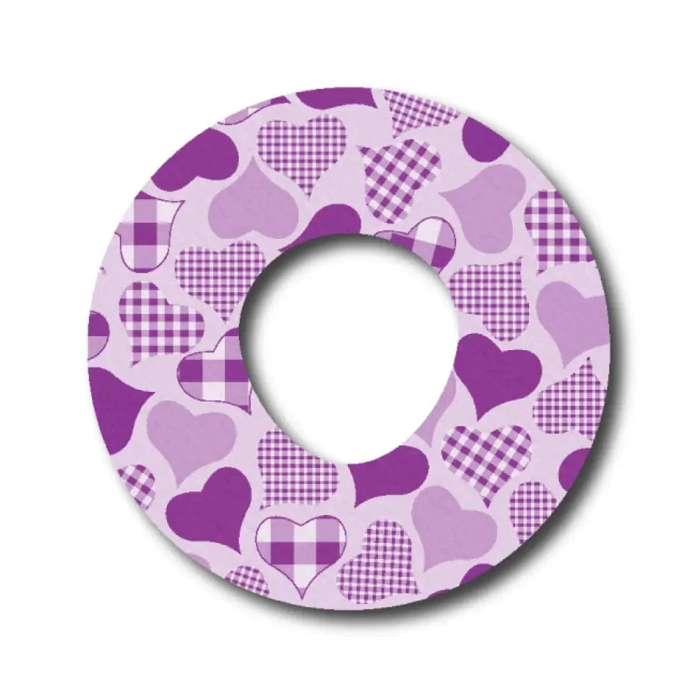 Single Patch / Infusion Set Calming Hearts - Pink - Infusion Set