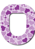 Single Patch / Omnipod Calming Hearts - Pink - Omnipod