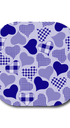 Single Patch / G7 Cover-up Calming Hearts - Purple - Dexcom G7 and Stelo Cover-up