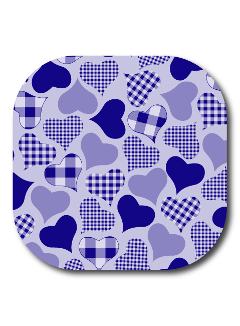 Single Patch / G7 Cover-up Calming Hearts - Purple - Dexcom G7 and Stelo Cover-up