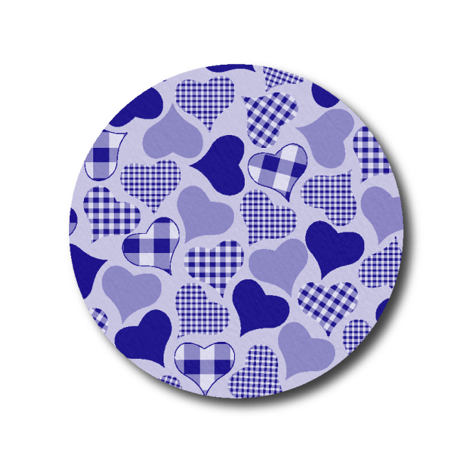 Single Patch / Libre 3 Calming Hearts - Purple - Libre 3