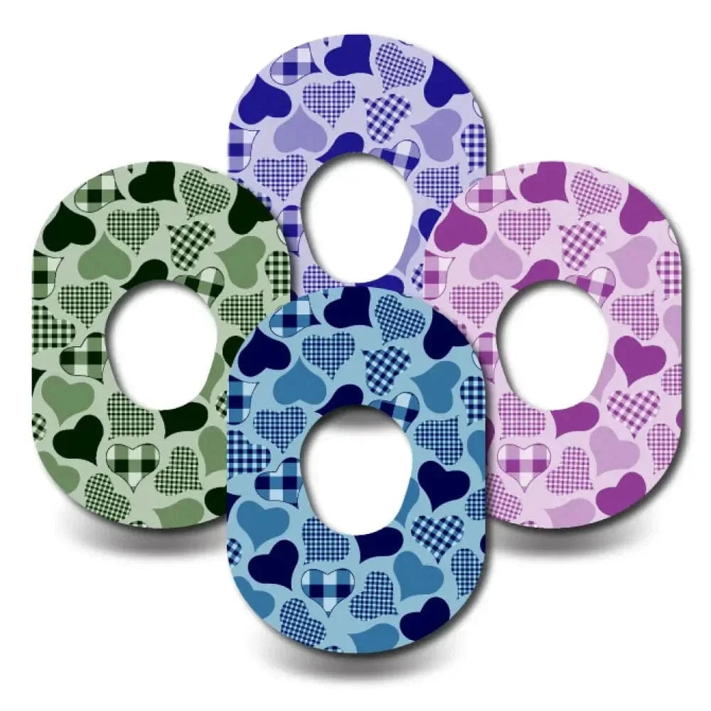 4-Pack (Set of 4 Patches) / G7 Calming Hearts Variety Pack - Dexcom G7 and Stelo