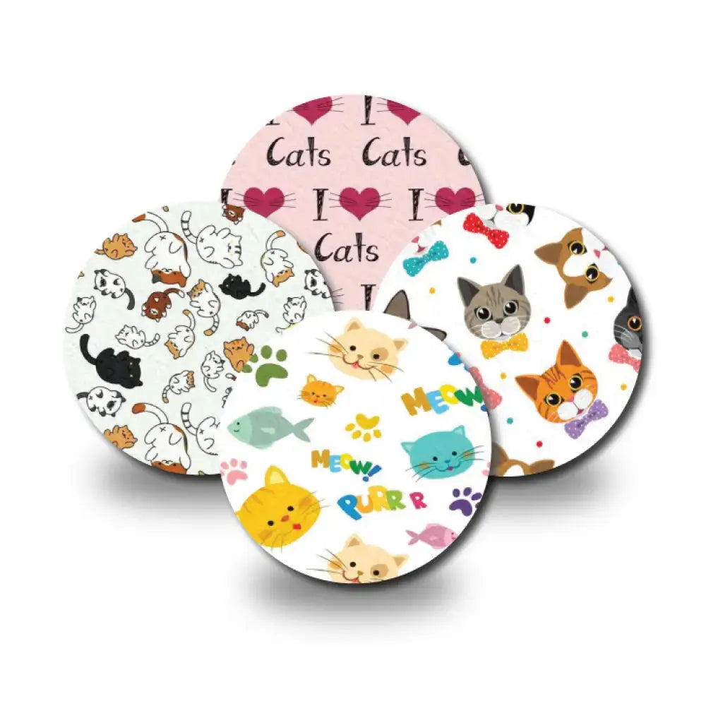 Cat Lovers Variety Pack - Libre 3 4 - Pack (Set of 4 Patches)