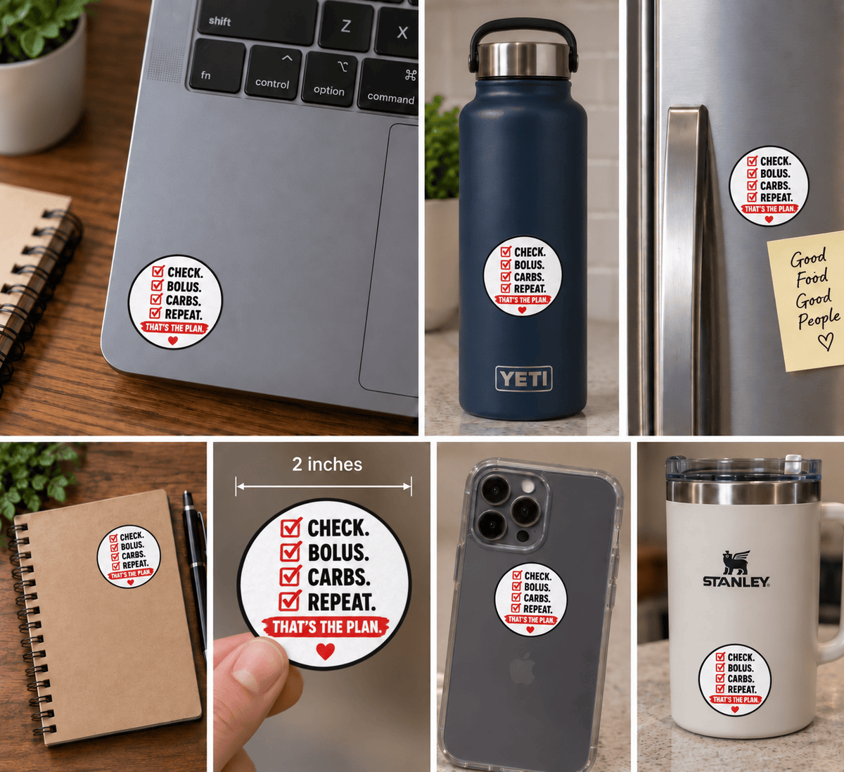 Vinyl Sticker / Not intended for direct skin contact Check List Vinyl Stikers