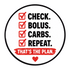 Vinyl Sticker / Not intended for direct skin contact Check List Vinyl Stikers