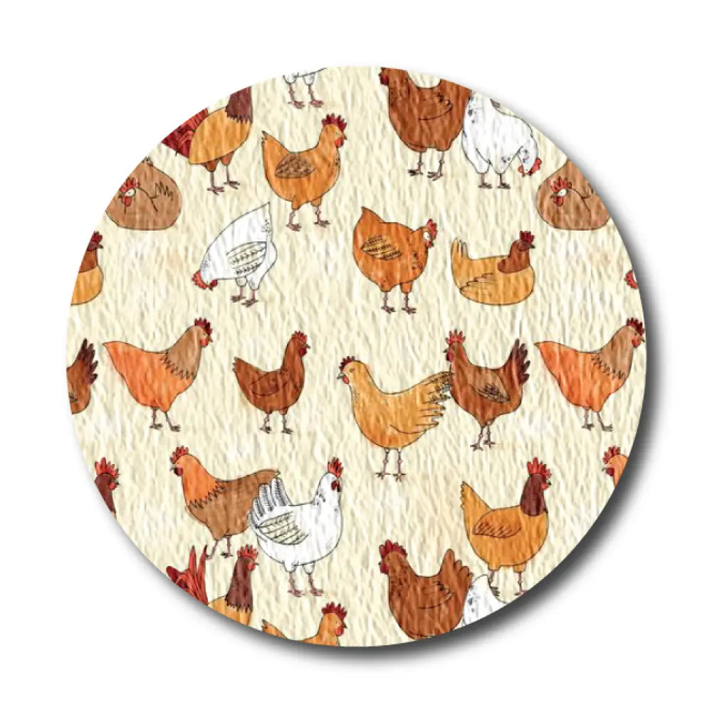 Chickens a Roosting - Libre 2 Cover - up Single Patch