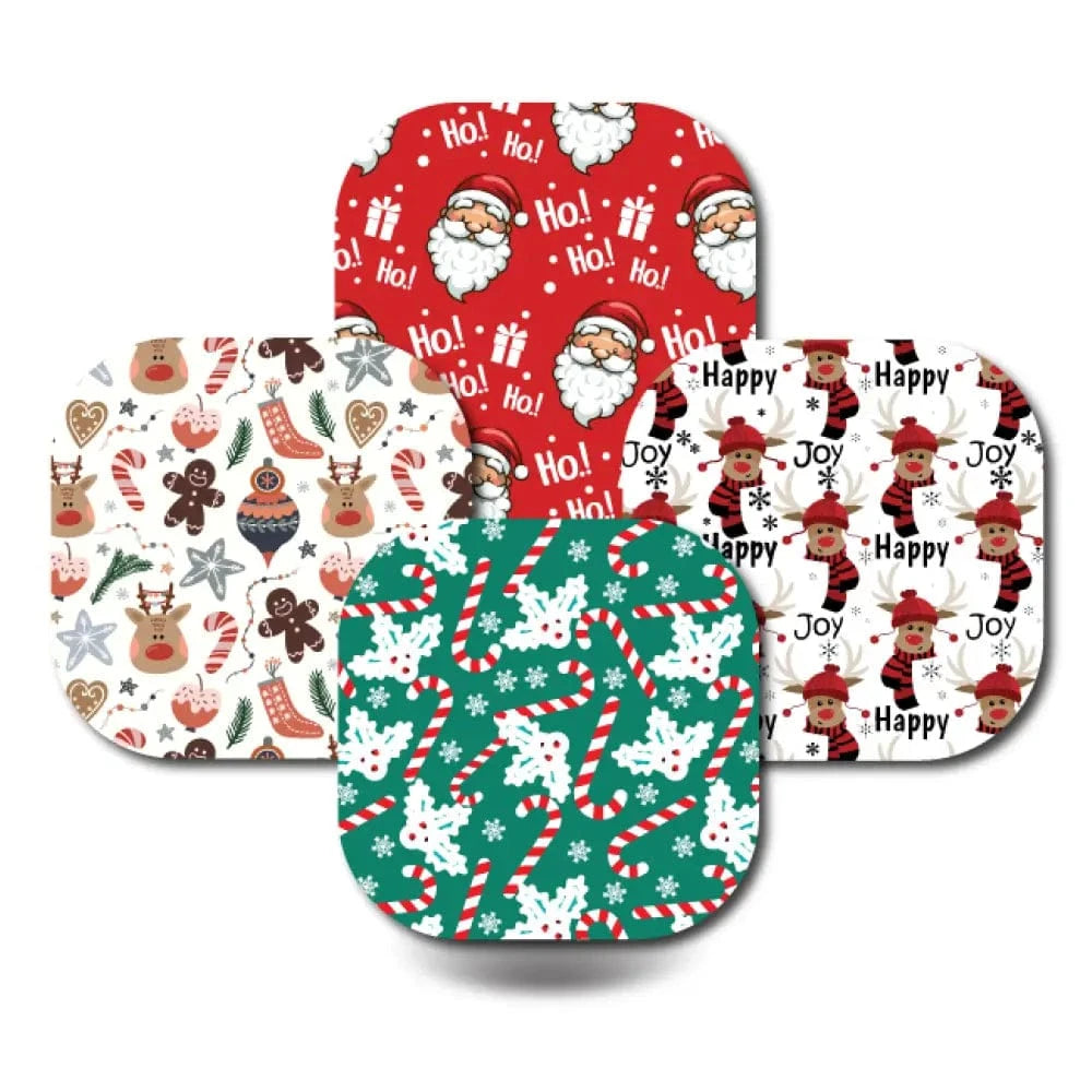 4-Pack (Set of 4 Patches) / G7 Cover-up Christmas Variety Pack - Dexcom G7 and Stelo Cover-up