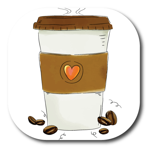 Single Patch / G7 Cover-up Coffee Time - Dexcom G7 and Stelo Cover-up