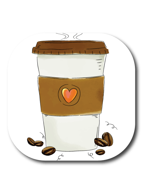 Single Patch / G7 Cover-up Coffee Time - Dexcom G7 and Stelo Cover-up