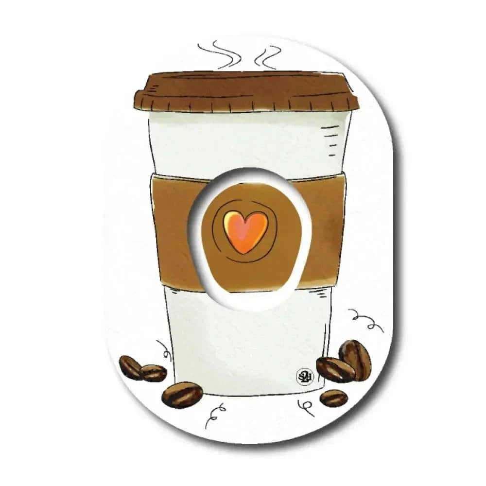Single Patch / G7 Coffee Time with Topper - Dexcom G7 and Stelo