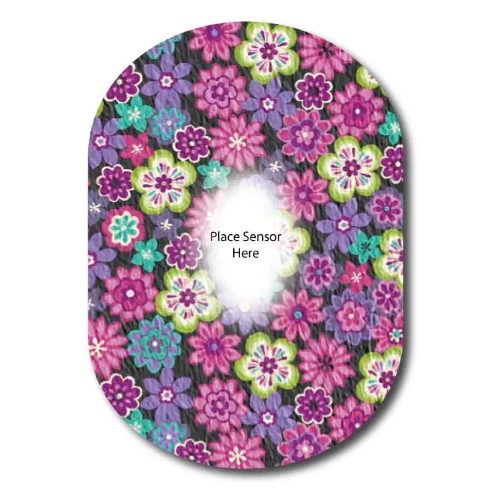 Single Patch Colorful Blooms Underlay Patch for Sensitive Skin - Dexcom
