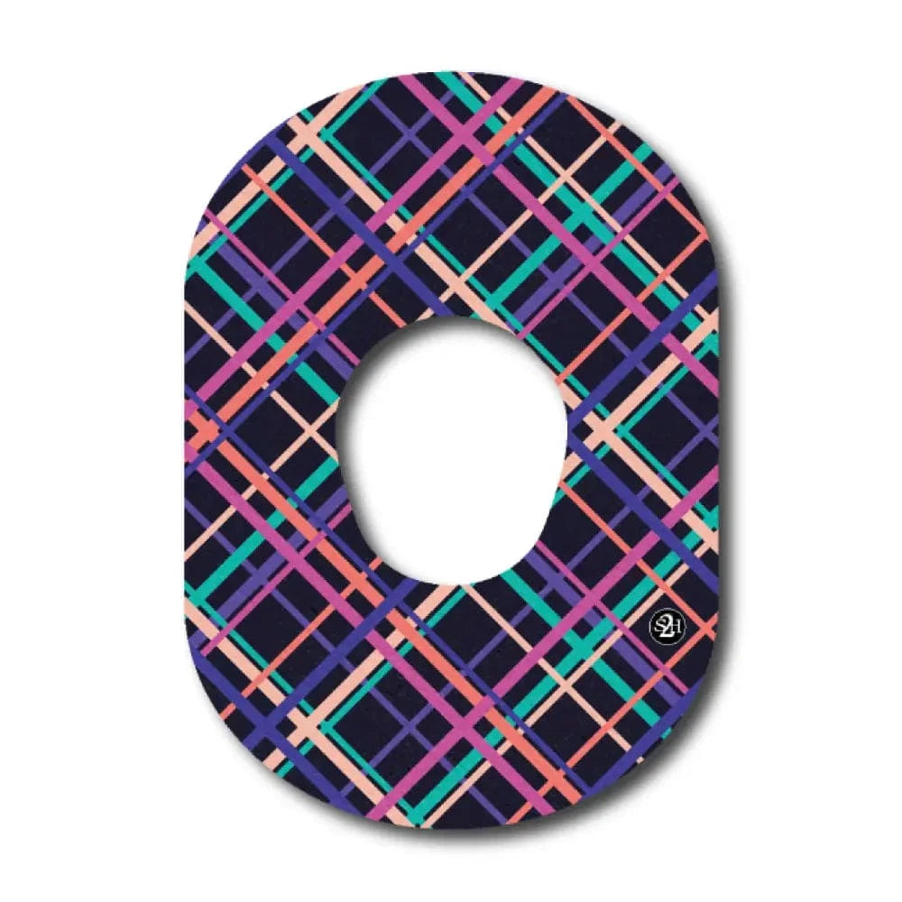 Single Patch / G7 Colorful Plaid Pattern - Dexcom G7 and Stelo