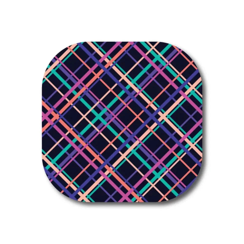 Single Patch / G7 Cover-up Colorful Plaid Pattern - Dexcom G7 and Stelo Cover-up