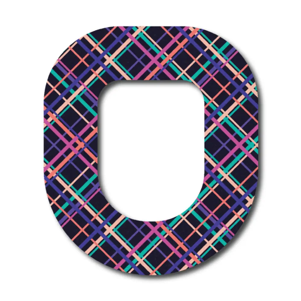 Colorful Plaid Pattern - Omnipod Single Patch