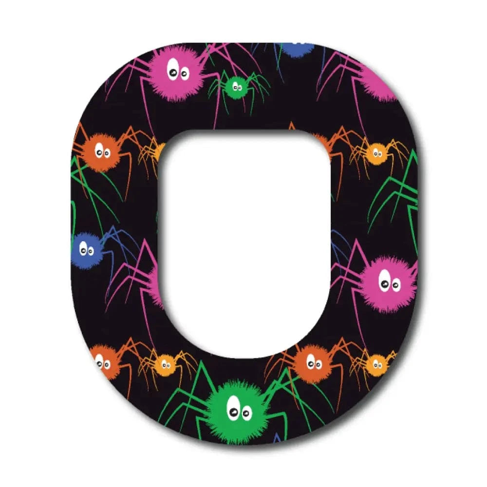 Single Patch / Omnipod Colorful Spiders - Omnipod