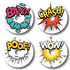 4-Pack (Set of 4 Patches) / Libre 2 Comic Busrsts - Variety Pack 1 - Libre 2 Topper