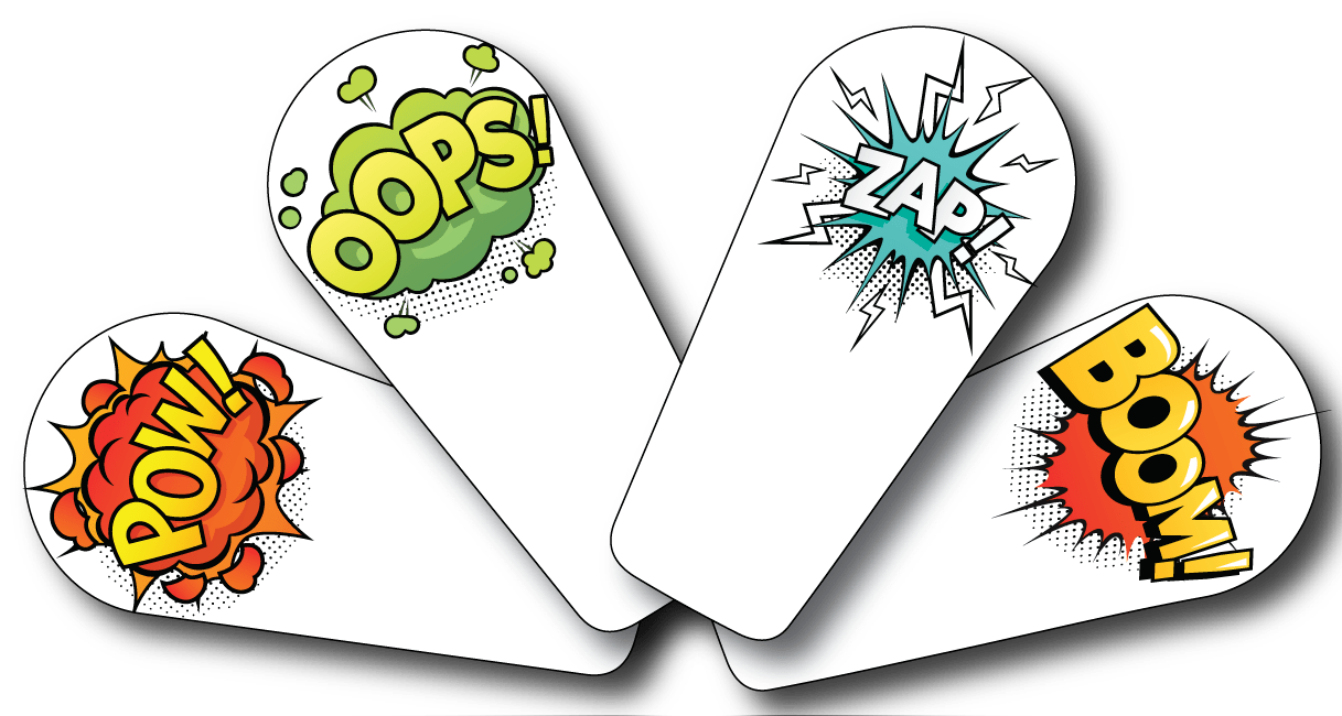 4-Pack (Set of 4 Patches) / G6 Topper Comic Busrsts - Variety Pack 2 - Dexcom G6 Topper