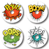 4-Pack (Set of 4 Patches) / Libre 2 Comic Busrsts - Variety Pack 2 - Libre 2 Topper