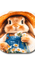 Single Patch / G7 Cover-up Country Bunny - Dexcom G7 and Stelo Cover-up