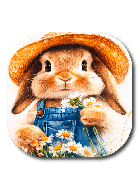 Single Patch / G7 Cover-up Country Bunny - Dexcom G7 and Stelo Cover-up