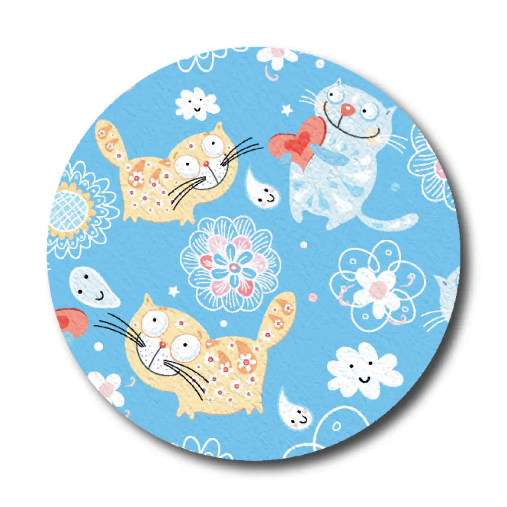 Daisy The Cat In Blue - Libre 2 Cover - up Single Patch